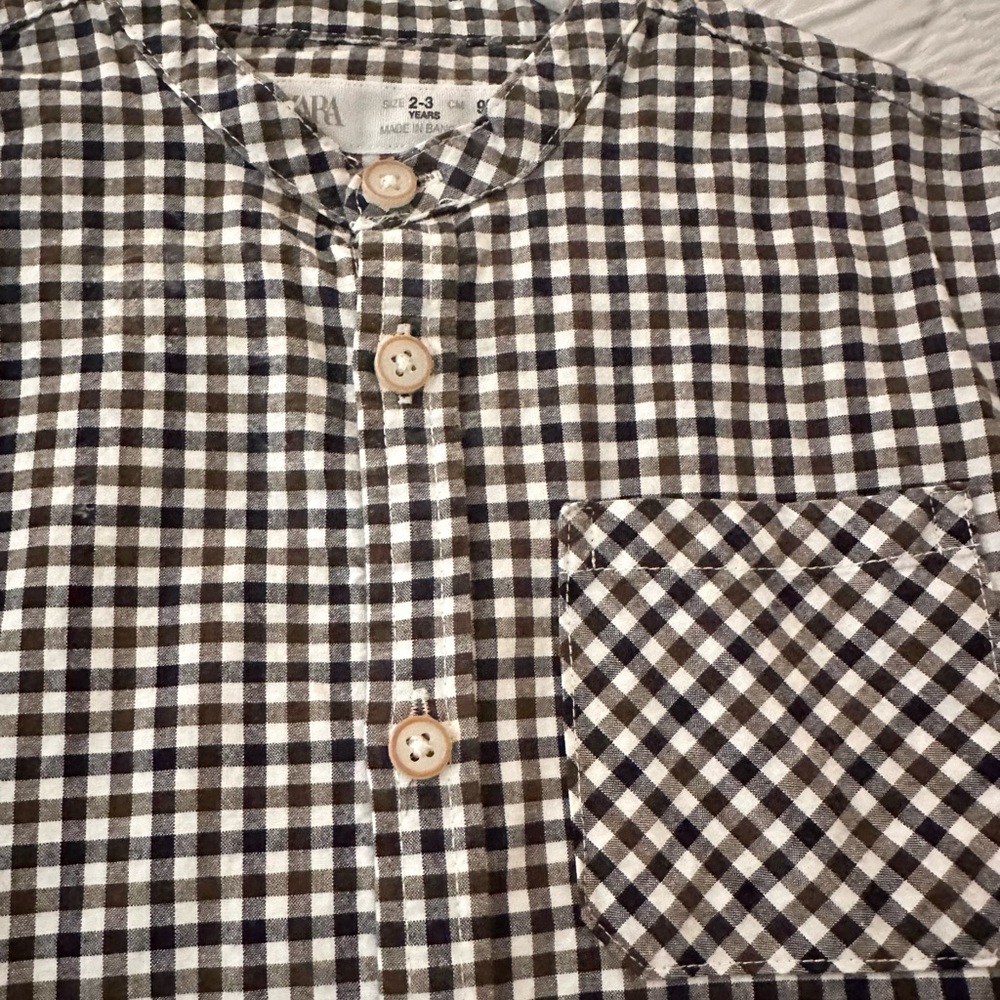 Zara checkered button down - Picture 2 of 4